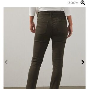 Chico’s Define Me Denim Slim Leg Jeans in Primordial Forest (gray/green)